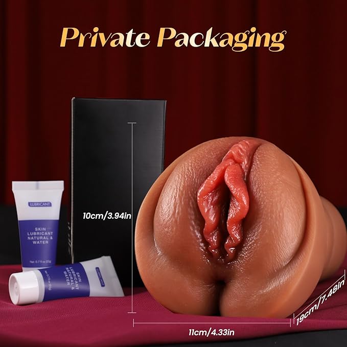 Realistic Pocket Pussy for Men with Two Texture Fleshy Channels | Light Sex Doll
