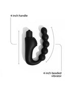 Sangya 21 - Beaded Silicone sleeve with a Bullet Massager