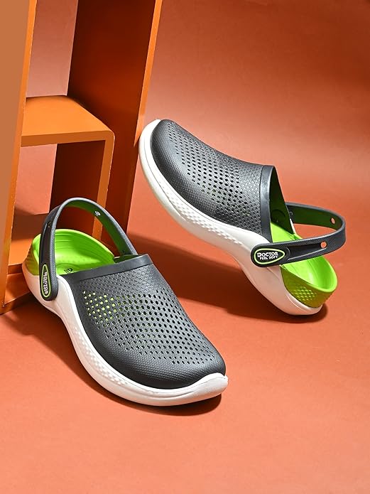 Men EVA Clogs with Adjustable Back Strap | Lightweight Cushioned Footbed | Anti-Slip Sole | Everyday Wear Indoor & Outdoor Sandals for Men