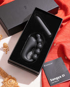 Sangya 21 - Beaded Silicone sleeve with a Bullet Massager